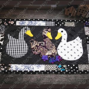 Ducks Appliqué Table Runner Sewing Pattern PDF | Beginner Friendly