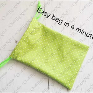 Drawstring Bag Sewing Pattern PDF | 2 Sizes + Create Any Size | Beginner Friendly