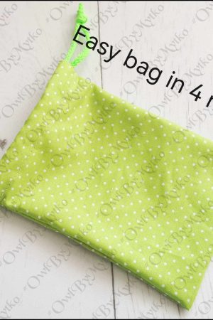 Drawstring Bag Sewing Pattern PDF | 2 Sizes + Create Any Size | Beginner Friendly
