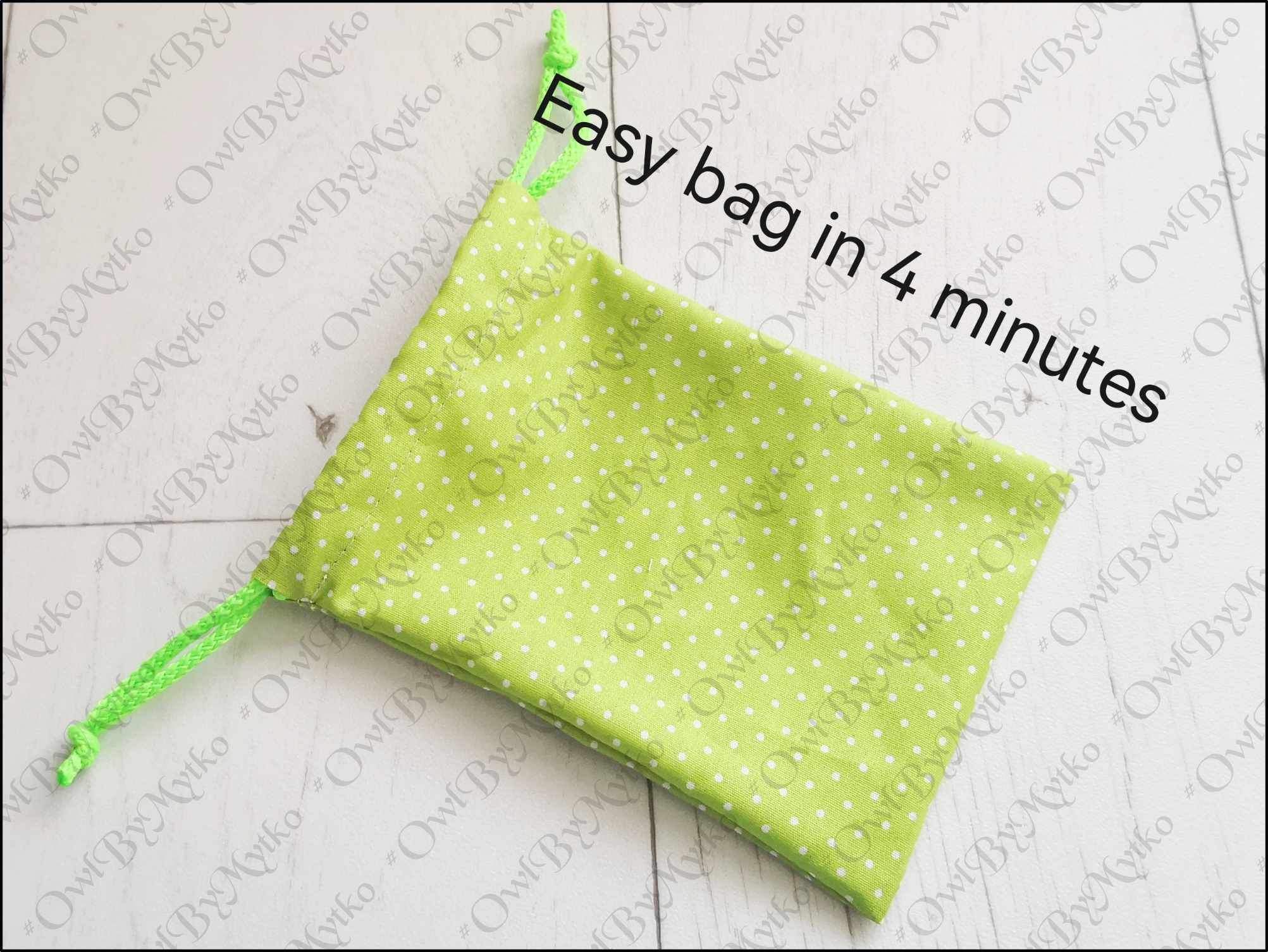 Drawstring Bag Sewing Pattern PDF | 2 Sizes + Create Any Size | Beginner Friendly