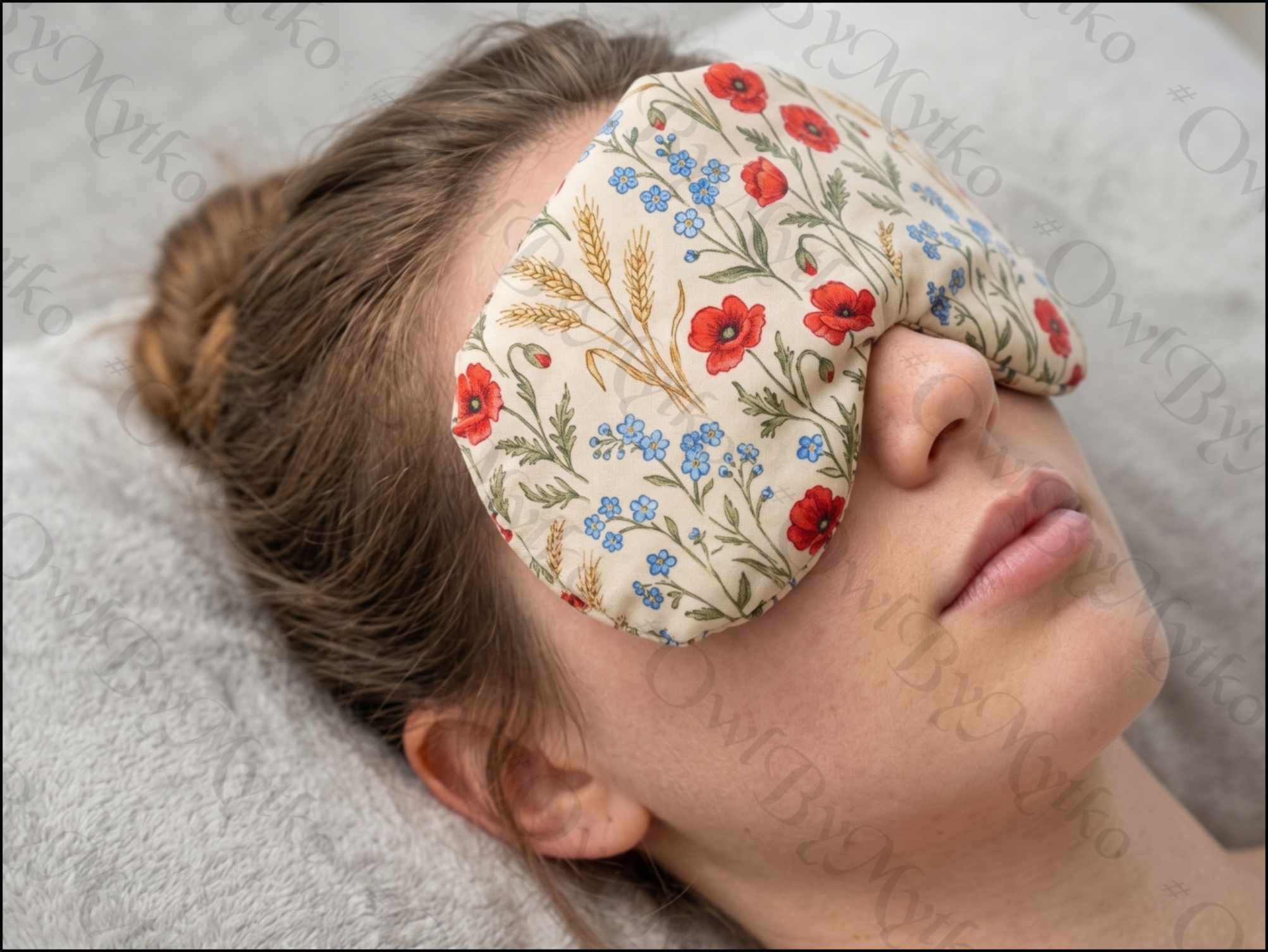 Heart Eye Pillow Sewing Pattern PDF | Washable Weighted Eye Mask | 2 Sizes Included - Image 3