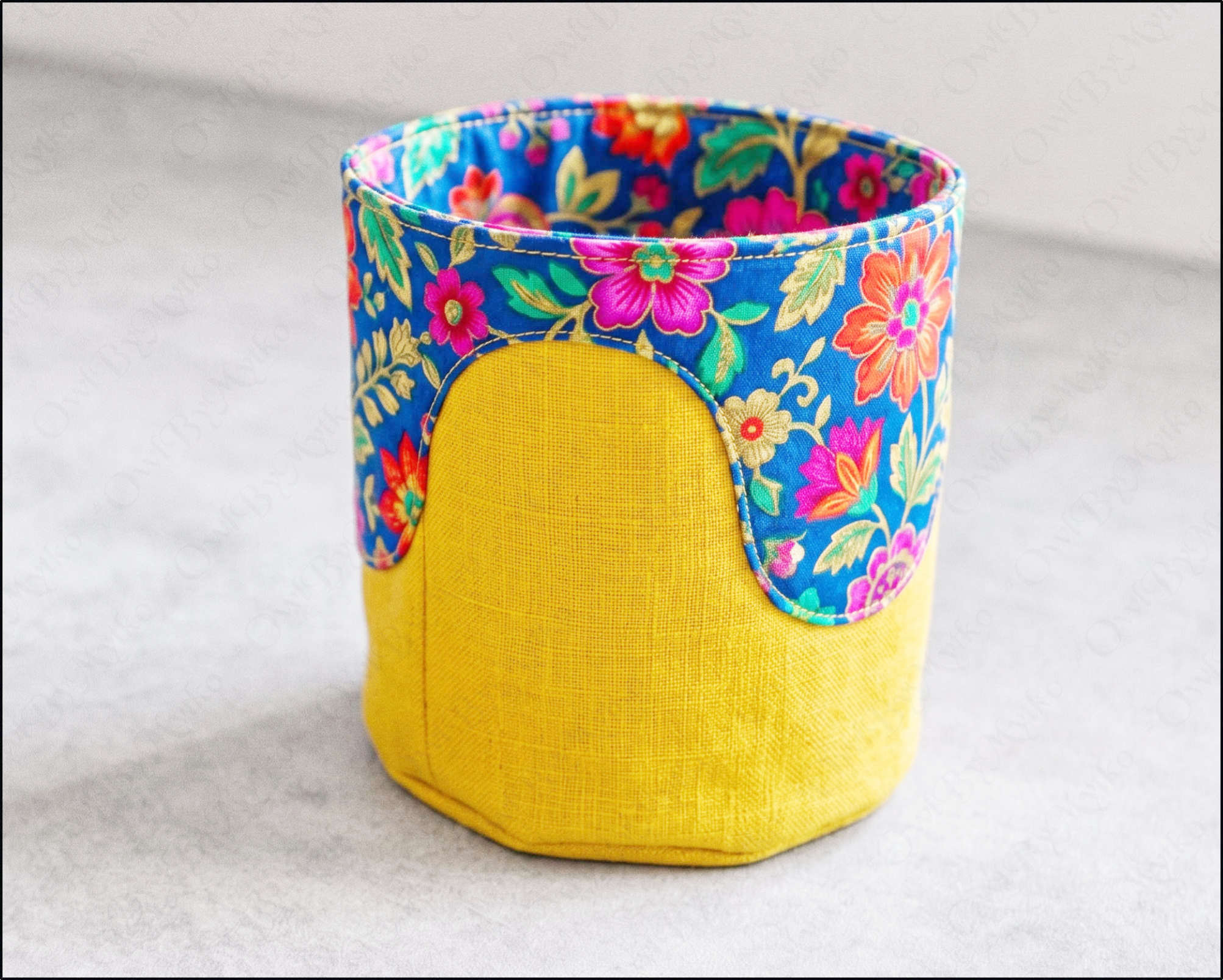 Round Fabric Box Sewing Pattern PDF | Fully Lined Storage Basket | Beginner Friendly - Image 7