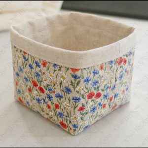 Fabric Storage Box Sewing Pattern PDF | Hidden Seams | No Lining