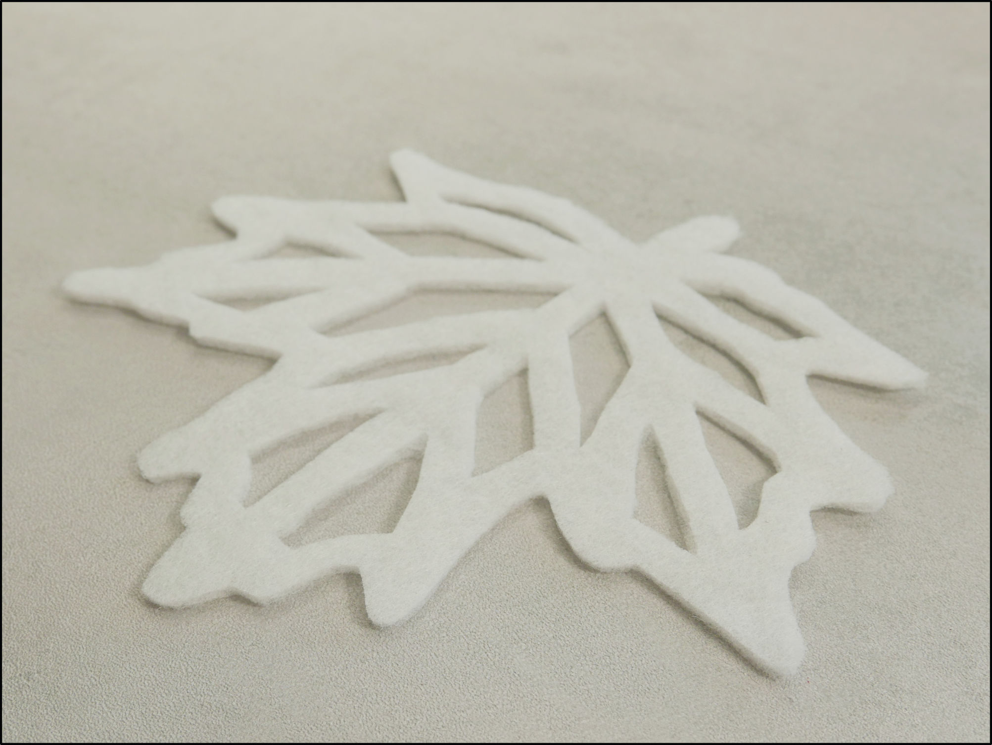 Openwork Leaf Coaster Sewing Pattern | Maple Leaf Coaster PDF Template - Image 9