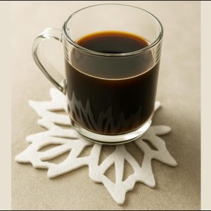 Openwork Leaf Coaster Sewing Pattern | Maple Leaf Coaster PDF Template