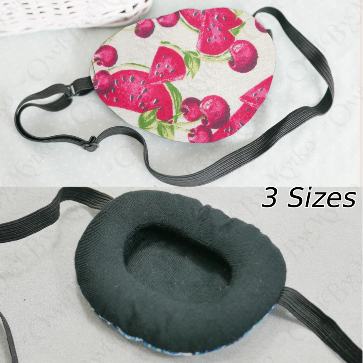 3D Adjustable Cotton Eye Patch Watermelon | Amblyopia & Astigmatism Eye Cover