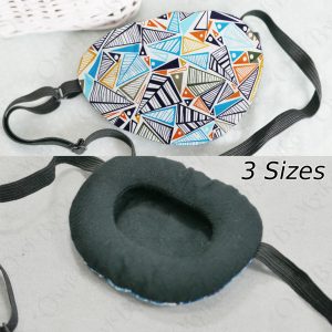 3D Adjustable Cotton Eye Patch Geometric Design | Amblyopia & Astigmatism Eye Cover