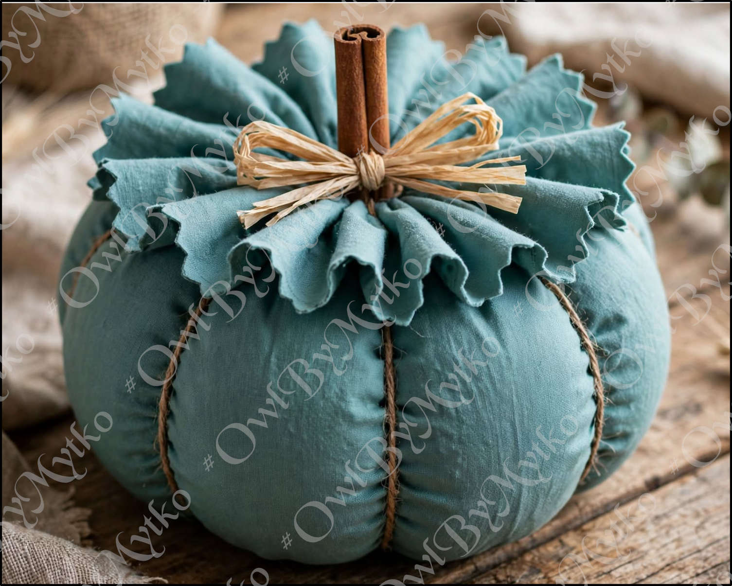 Fabric Pumpkin Sewing Pattern PDF | Easy No-Sew Pumpkin Tutorial | Fall Farmhouse Decor - Image 2